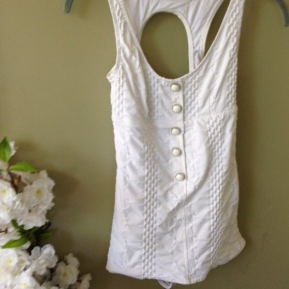 Alexis Other - Alexis NEW One-piece White Textured Swimsuit Small